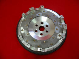 Aluminum flywheel - assembled